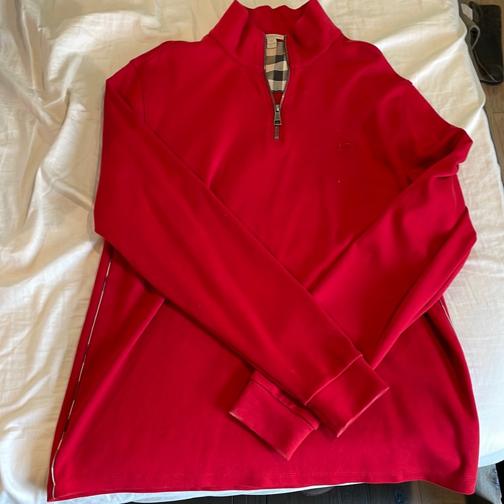 Burberry quarter zip
